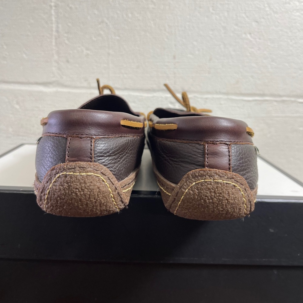 L.L Bean Wicked Good 212164 Brown Leather Moccasins Slip On Men's Size 10 M - Picture 7 of 10